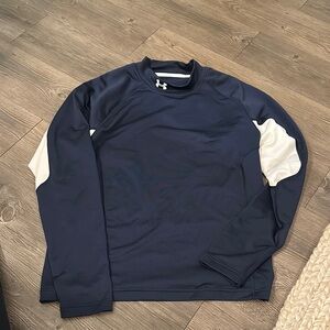 Under Armour Dark Blue and White Athletic Top